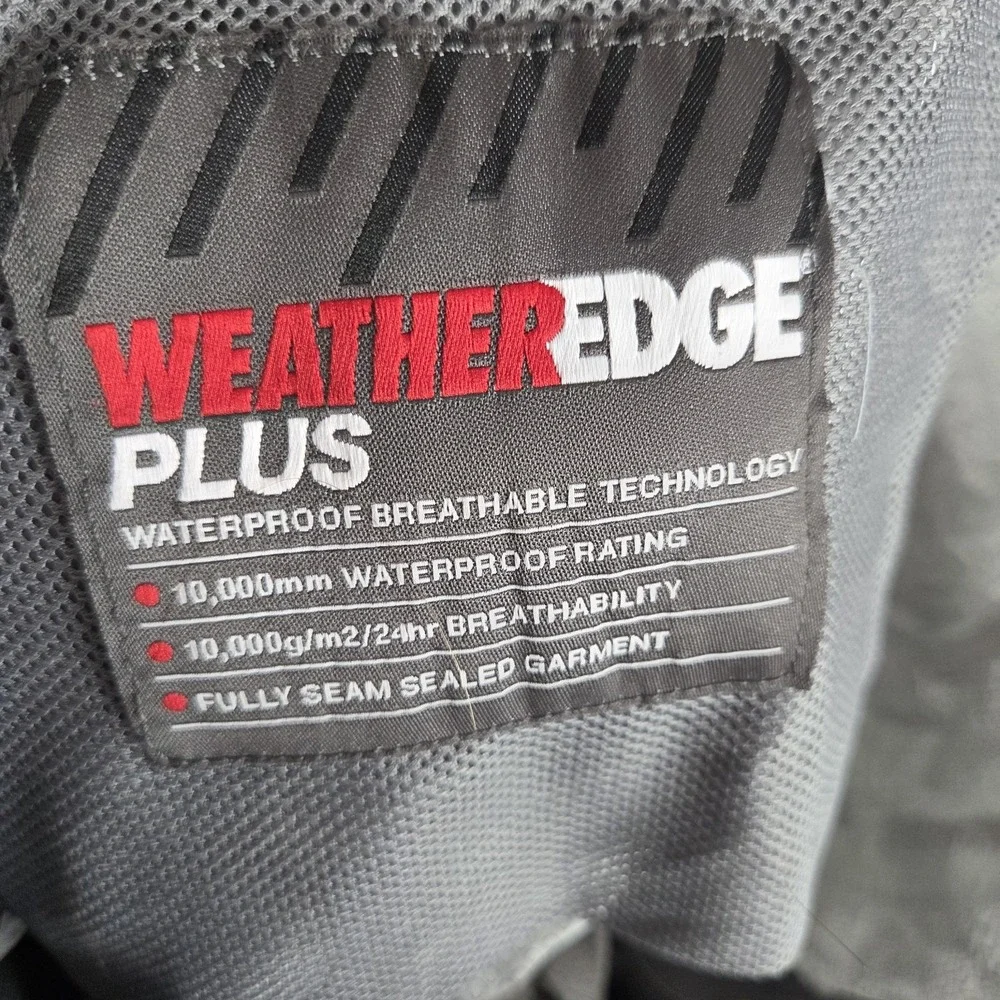 Eddie Bauer Weatheredge Plus Waterproof Black Pants Medium Tall Unisex Seam Seal